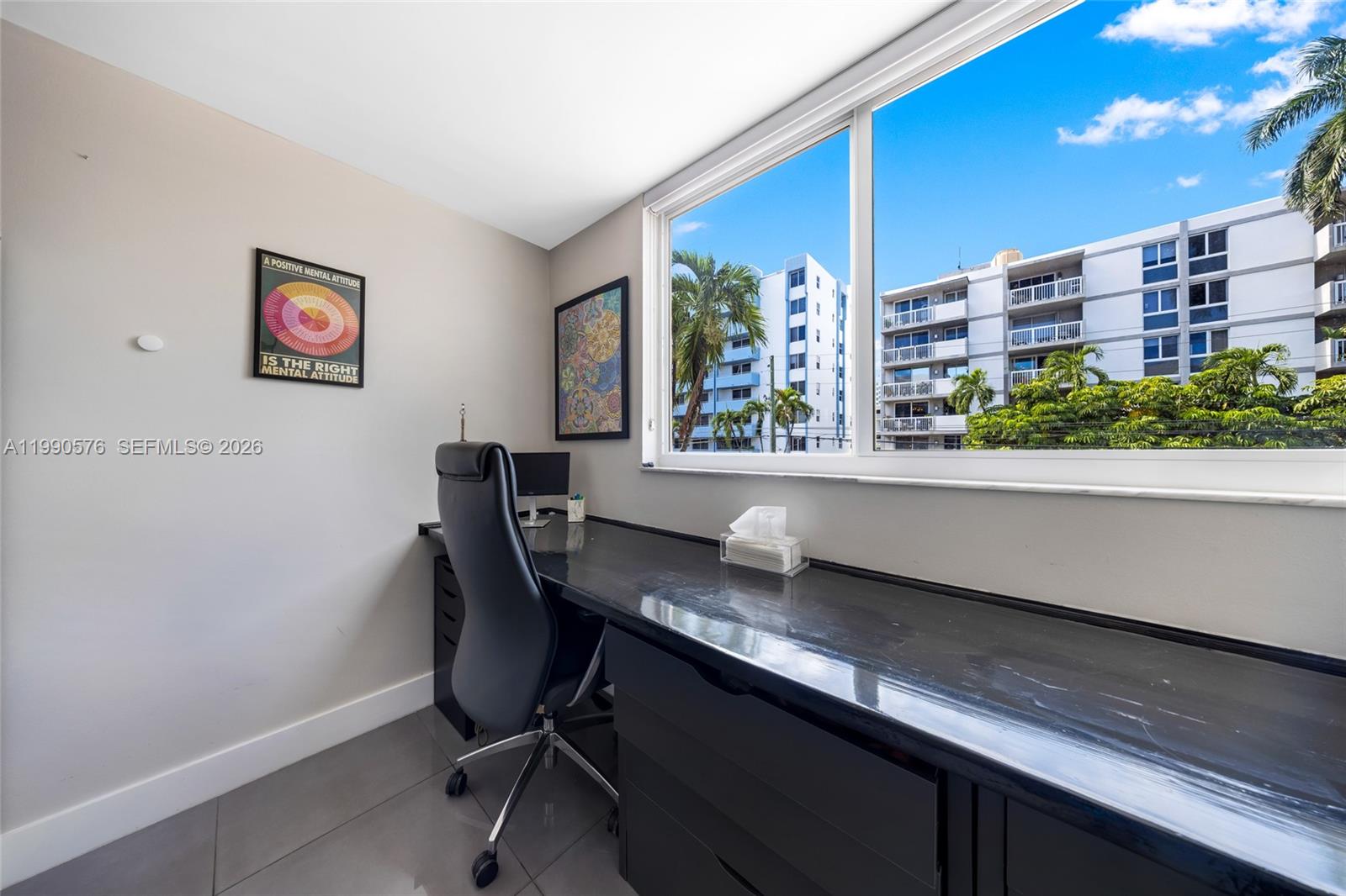 1665 Bay Road, Unit 221 Miami Beach, FL 33139 - Photo 18 of 33 a workspace with furniture and window