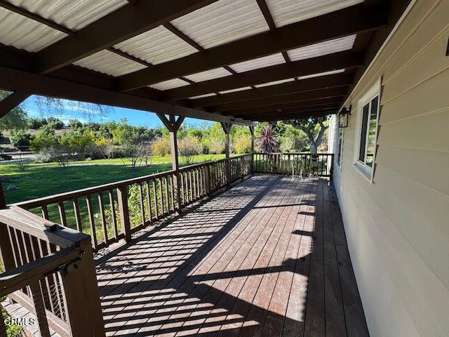 4061 Donlon Road Somis, CA 93066 - Photo 11 of 23 a view of balcony with wooden floor