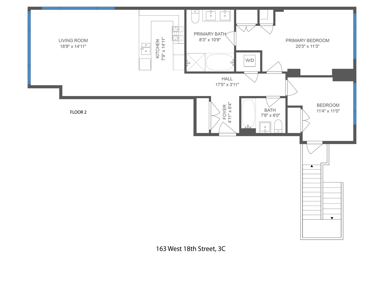 165 West 18th Street, Unit 3C Manhattan, NY 10011 - Photo 12 of 12 unknown