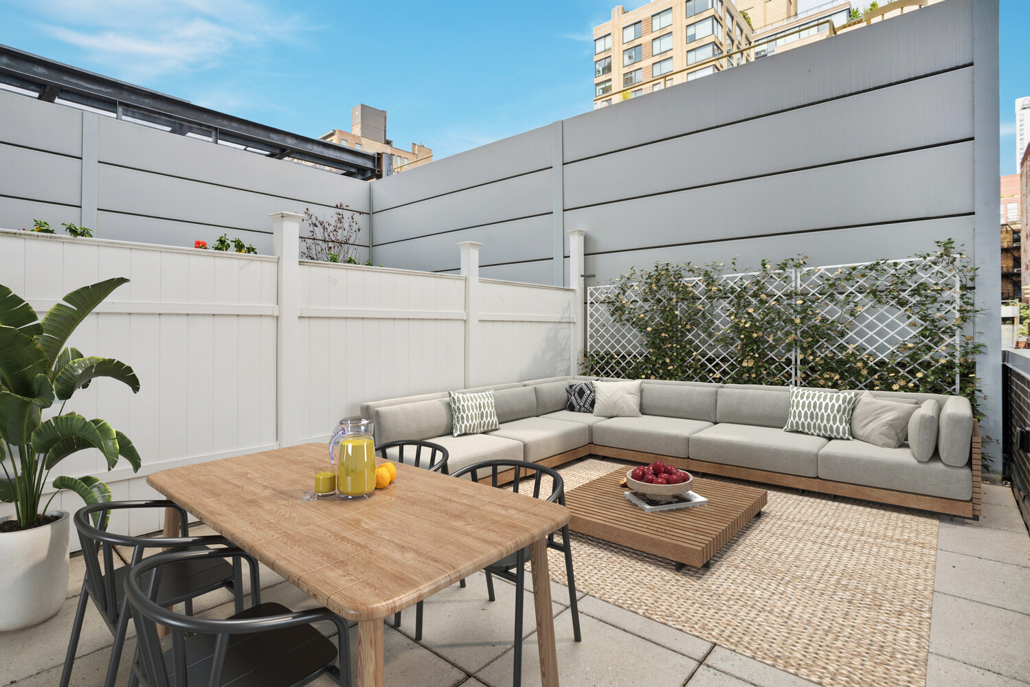 165 West 18th Street, Unit 3C Manhattan, NY 10011 - Photo 4 of 12 a view of a tables and chairs in patio