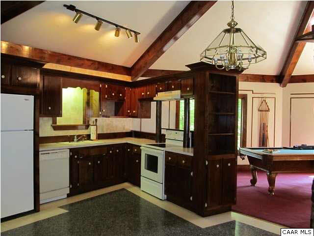 264 Creek Road Troy, VA 22974 - Photo 5 of 39 Large kitchen with cherry cabinets, vaulted ceilings & appliances.