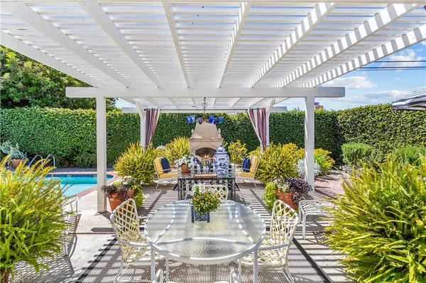 a view of a house with a swimming pool