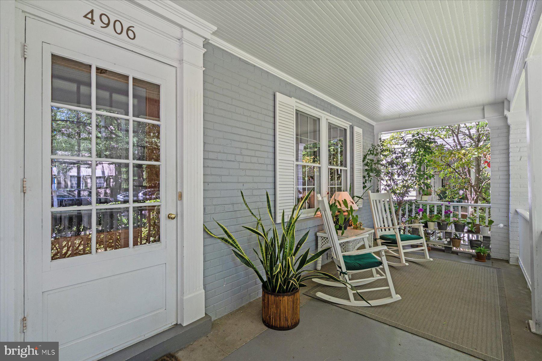 4906 46th Street Northwest Washington, DC 20016 - Photo 3 of 40 Welcoming covered front porch