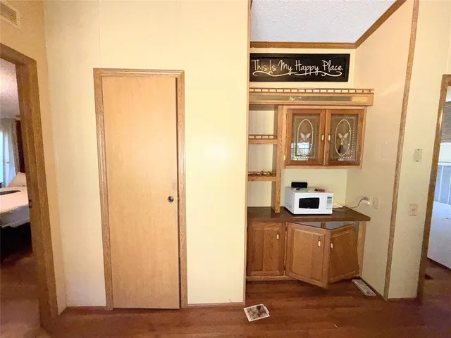 a view of a beach with an ocean