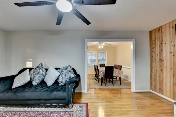 a workspace with furniture and window