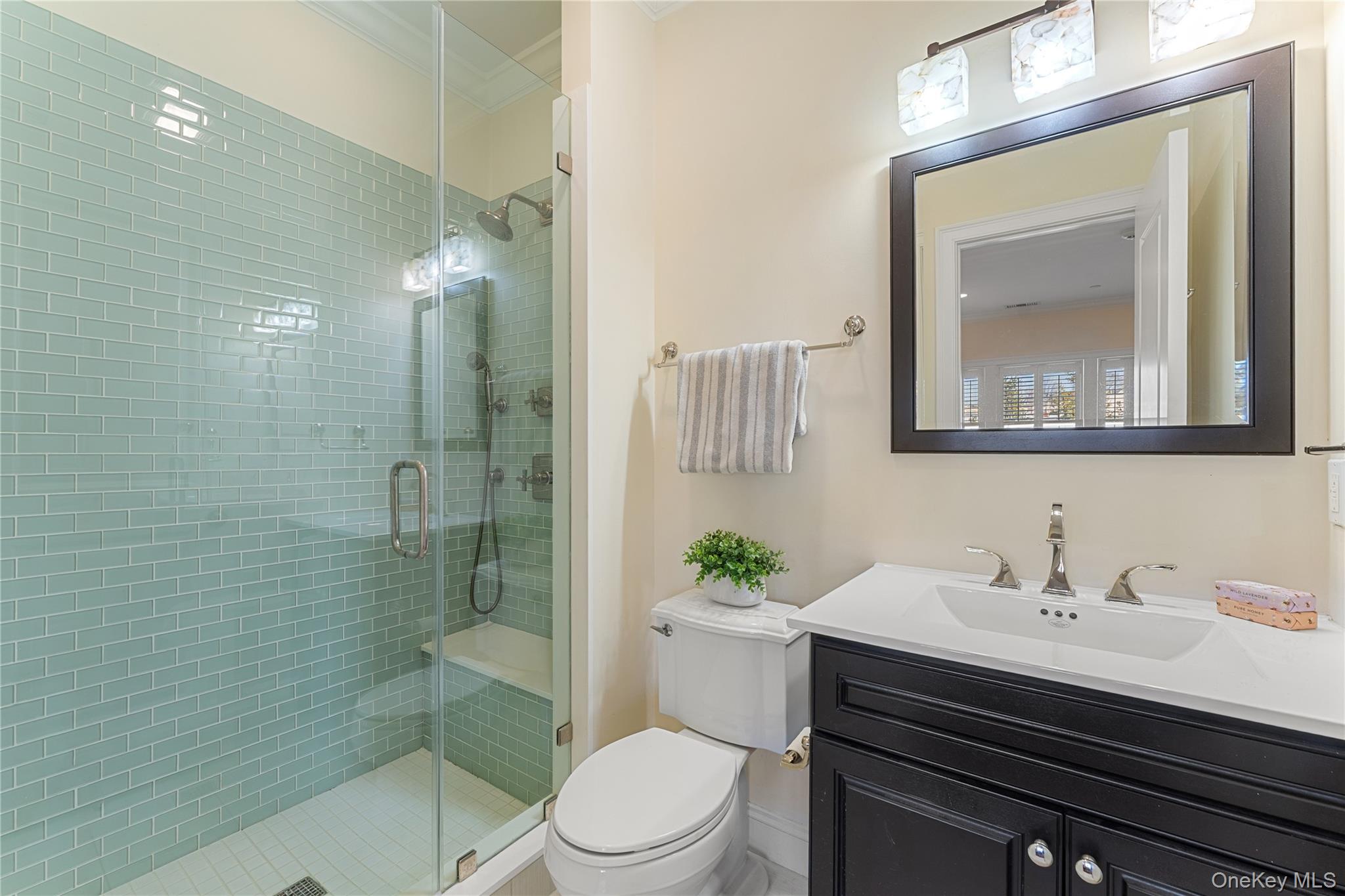 6 Hudson View Way Tarrytown, NY 10591 - Photo 32 of 50 a bathroom with a sink toilet and shower