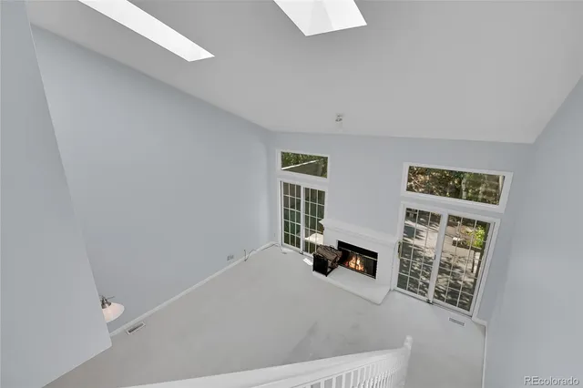 a view of livingroom with hardwood floor and window