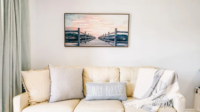 a living room with a couch