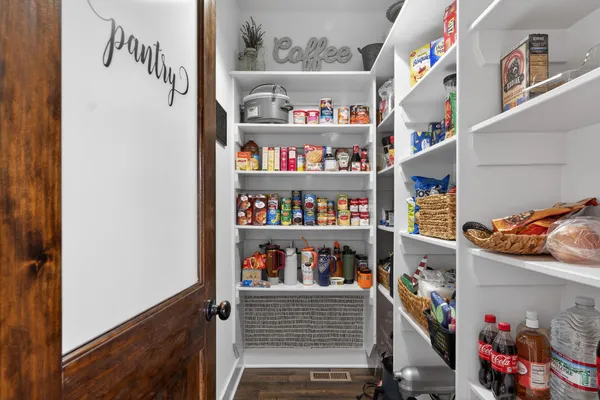 a room with storage and utility