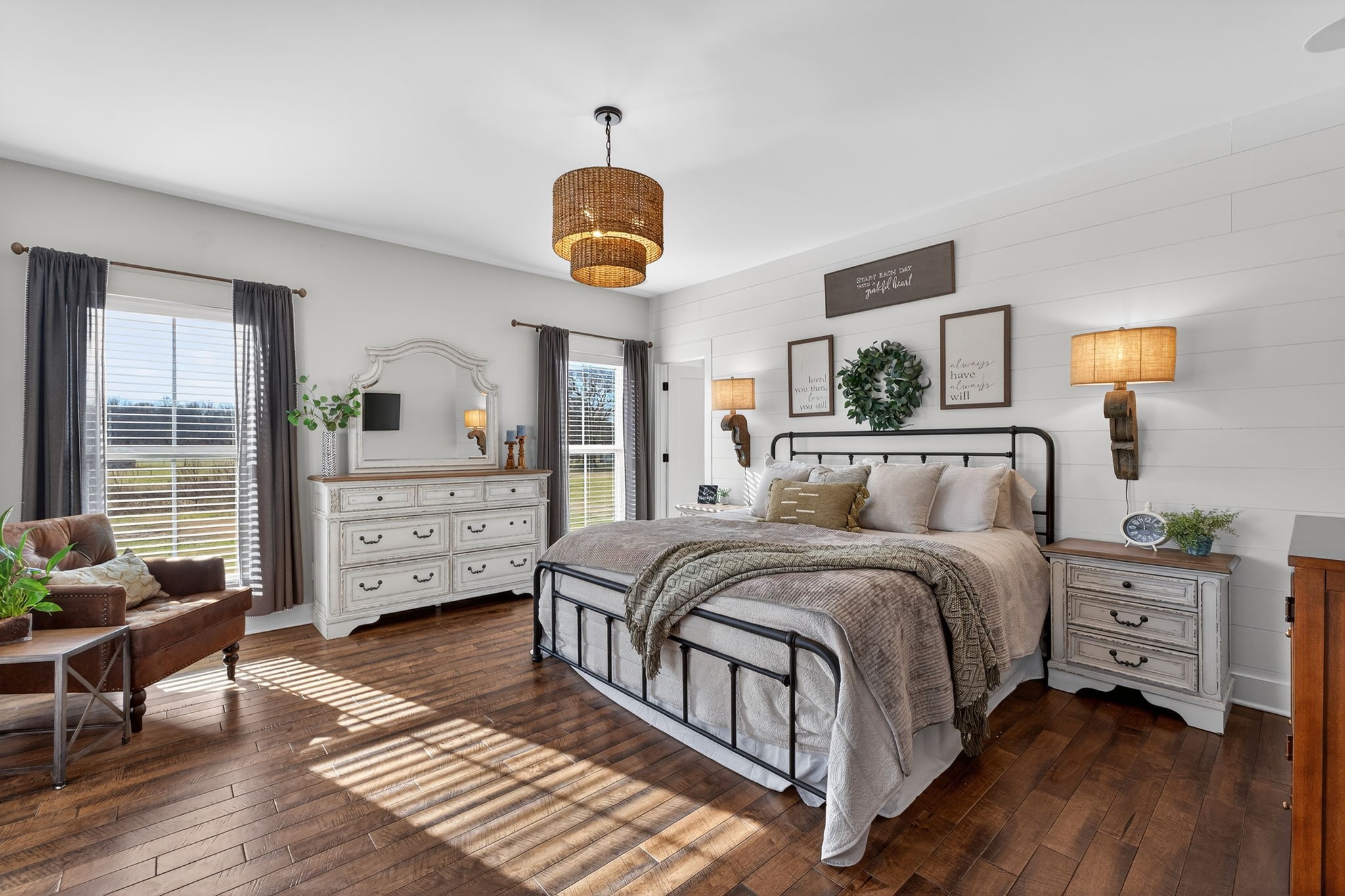 10640 Jordan Road Lascassas, TN 37085 - Photo 13 of 45 a bedroom with a bed and wooden floor