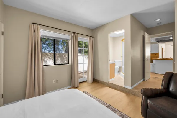 a close view of a stove and cabinets