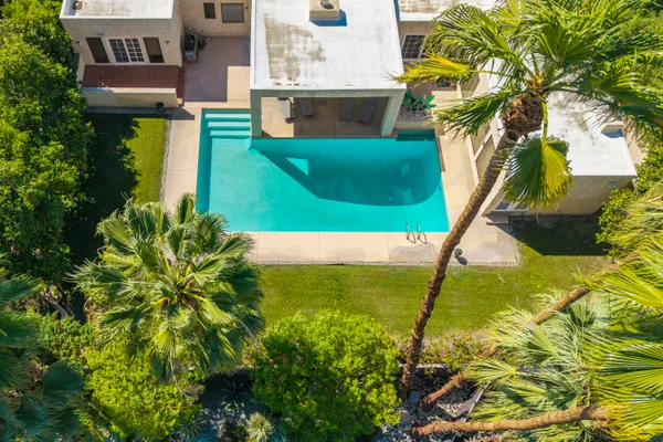 a view of a city with mountains in the background