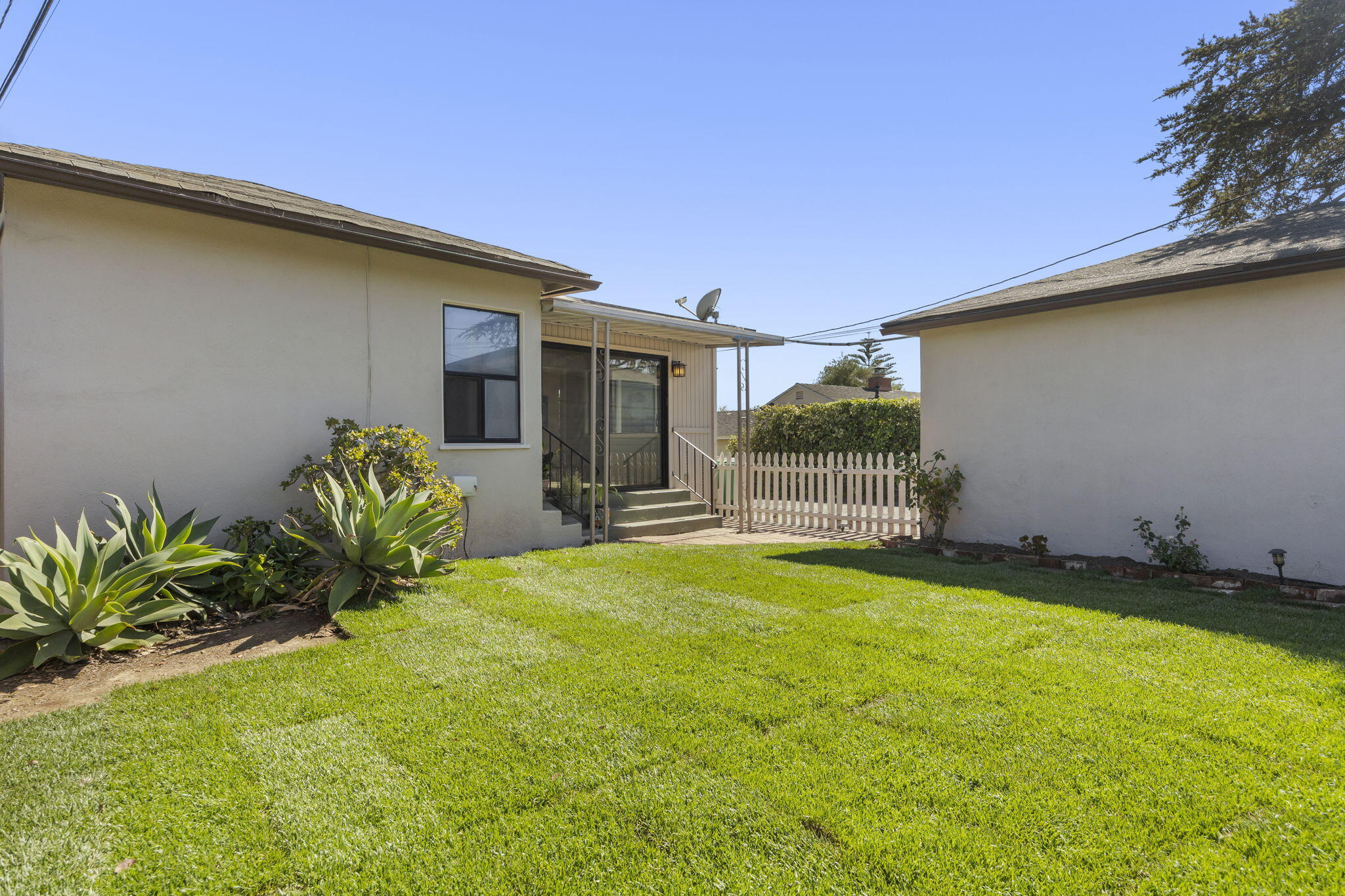 155 South Ontare Road Santa Barbara, CA 93105 - Photo 35 of 45 a view of a house with backyard and porch