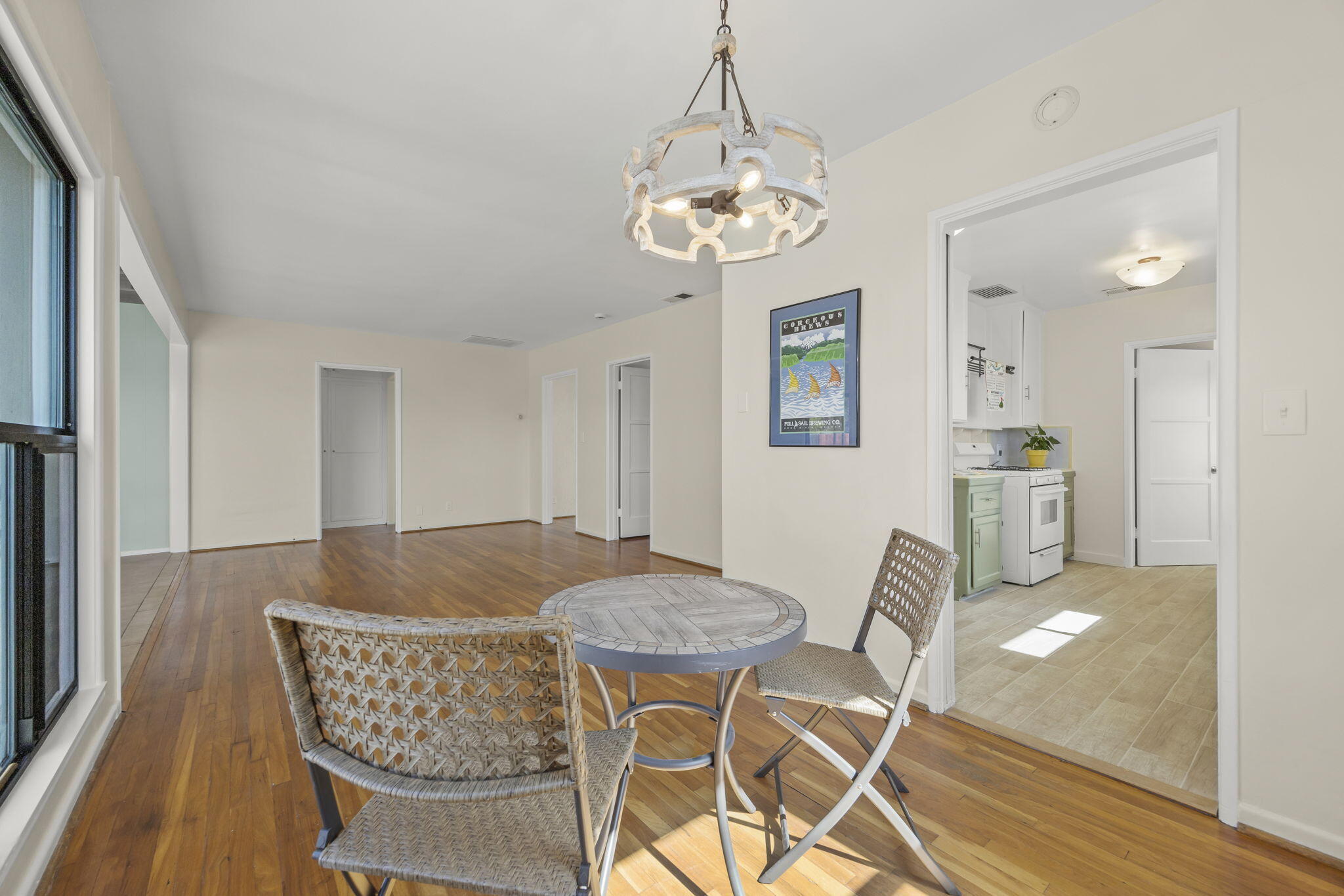 155 South Ontare Road Santa Barbara, CA 93105 - Photo 10 of 45 a view of a dining room with furniture and chandelier
