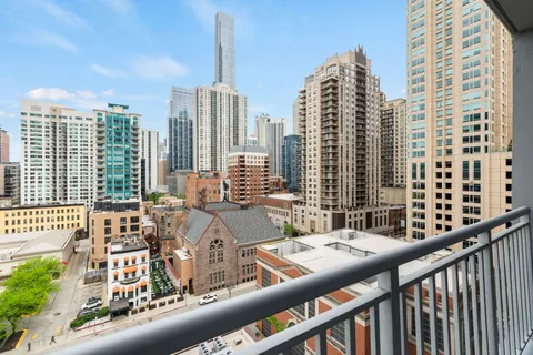 a view of balcony with city view