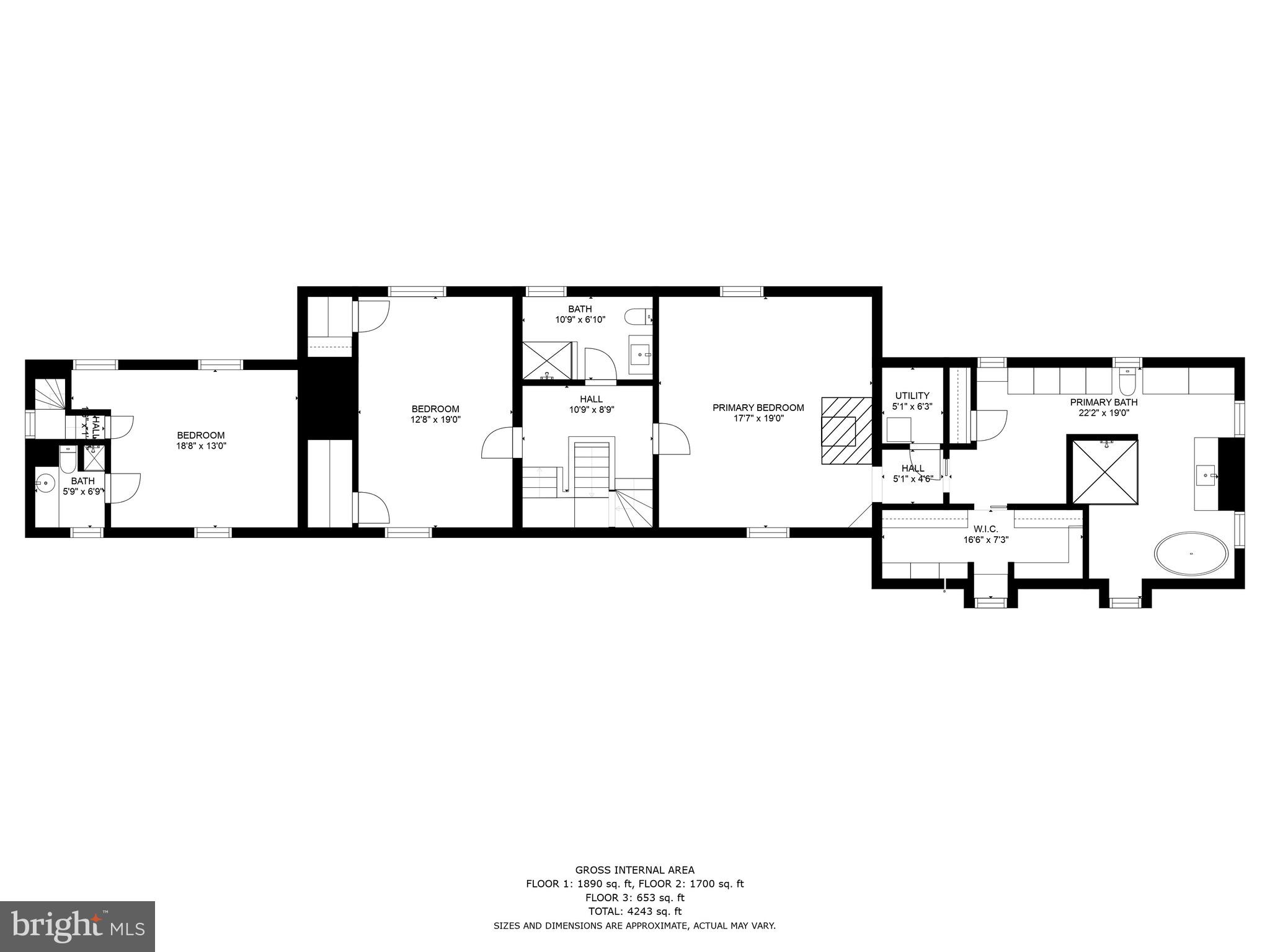 6029 Edesville Road Rock Hall, MD 21661 - Photo 45 of 75 Second floor layout