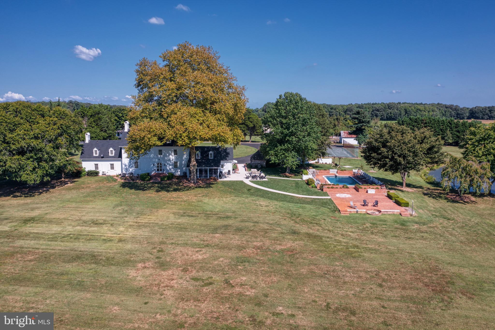 6029 Edesville Road Rock Hall, MD 21661 - Photo 50 of 75 Aerial view of back yard