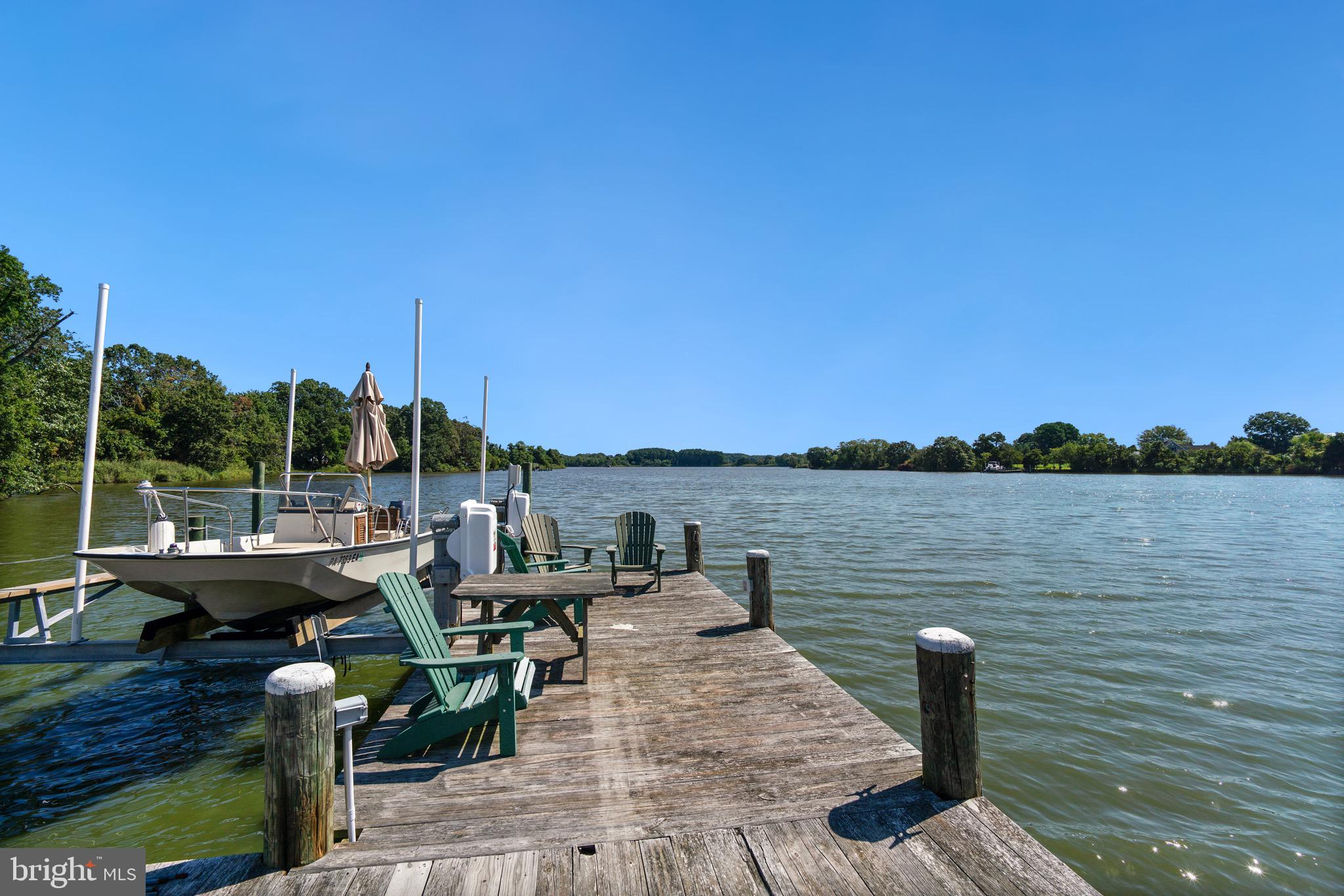 6029 Edesville Road Rock Hall, MD 21661 - Photo 63 of 75 Pier with 8K boat lift, off Langford Creek
