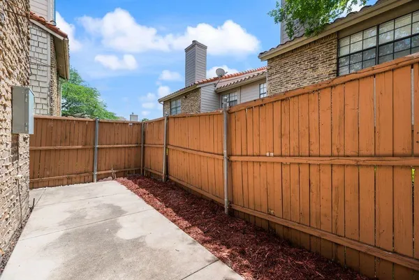 a backyard of a house