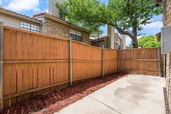 a backyard of a house
