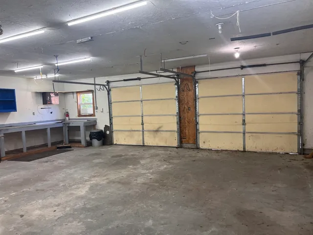 a view of a room with lots of windows