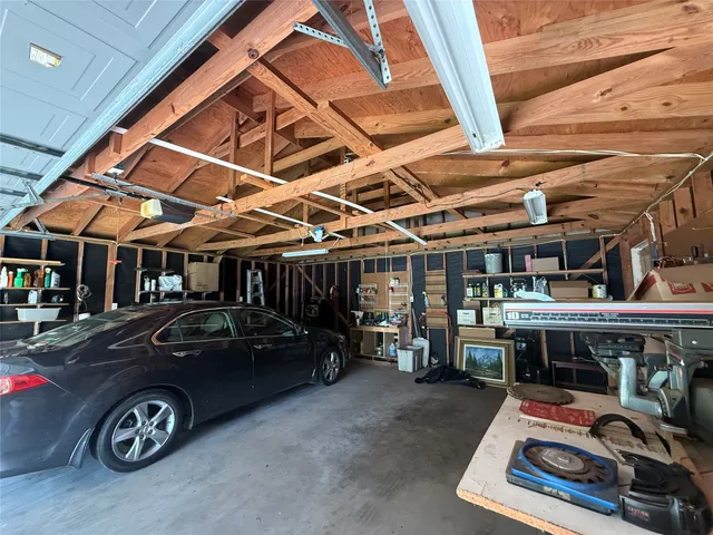 a car parked in front of a building