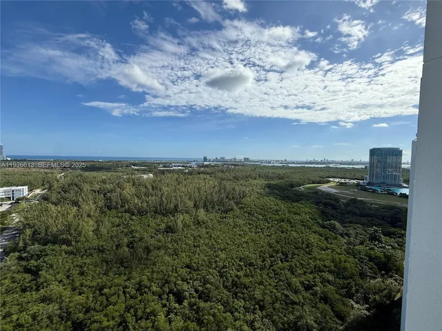 a view of outdoor space and city view