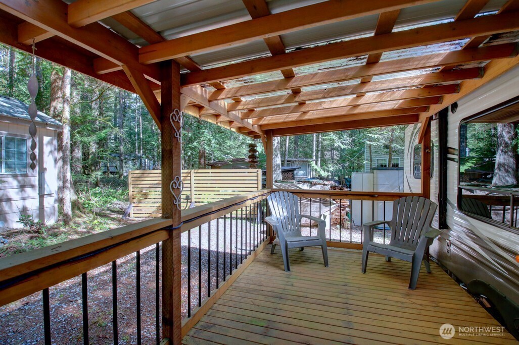 64 Wilderness Way Deming, WA 98244 - Photo 3 of 33 a view of porch with seating area