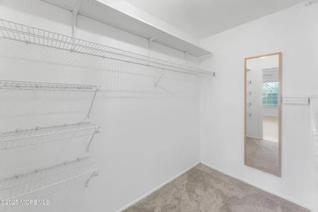 a view of a room with empty racks