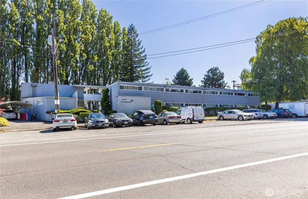 front view of a house with a street