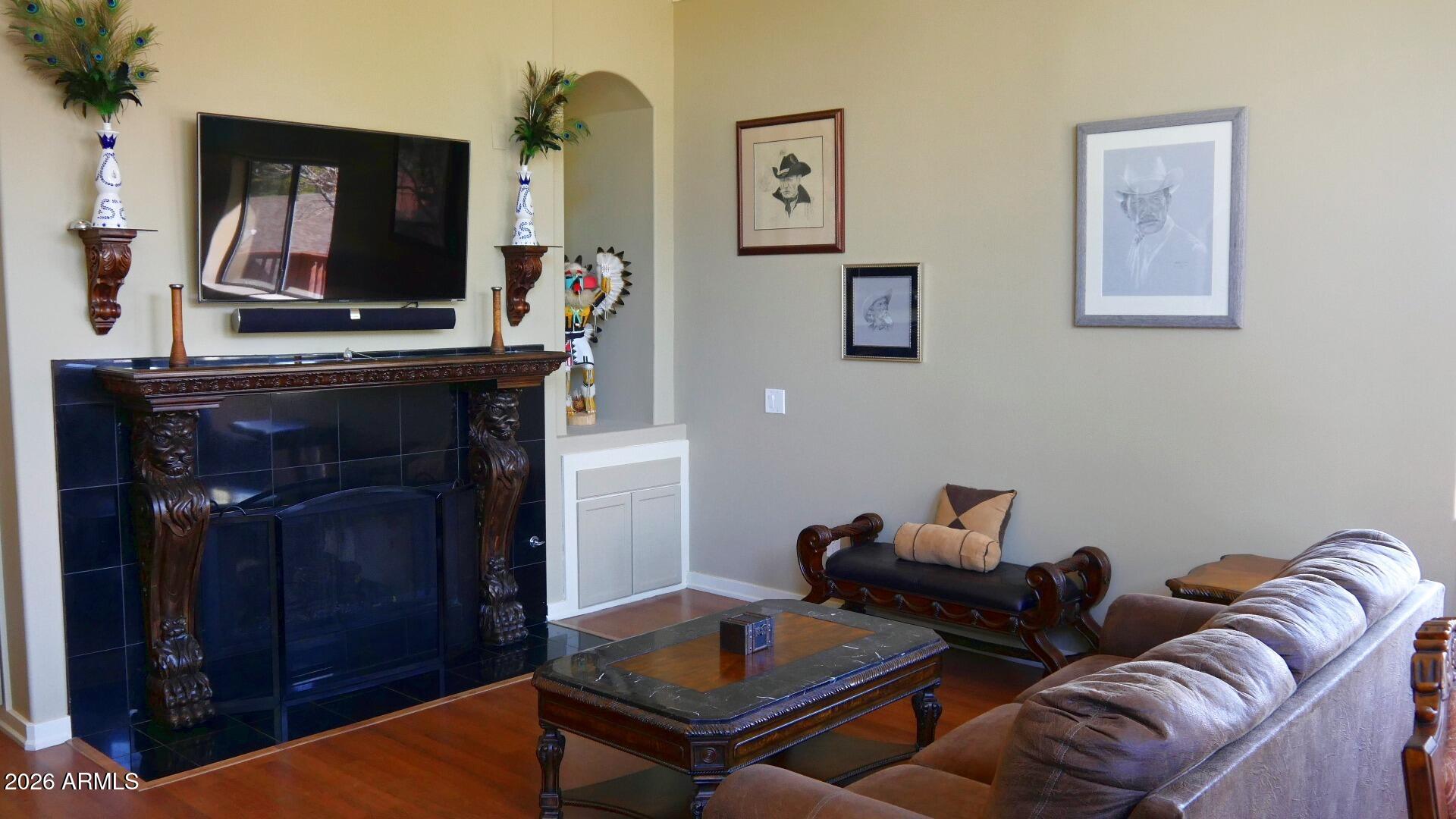 60 Rio Verde Circle Sedona, AZ 86351 - Photo 5 of 28 a living room with furniture and a flat screen tv