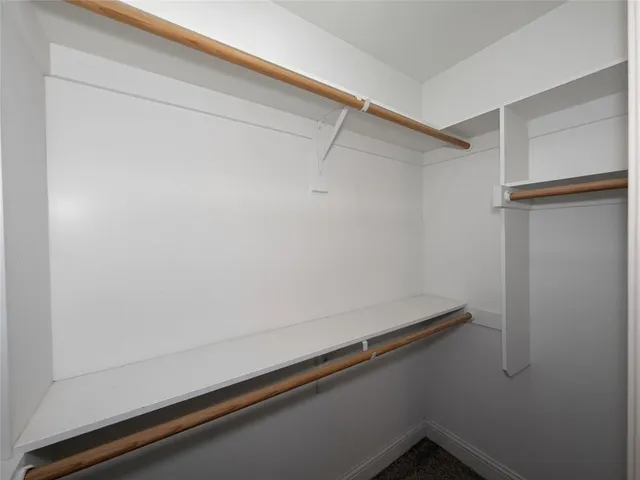 a close up view of racks on the wall