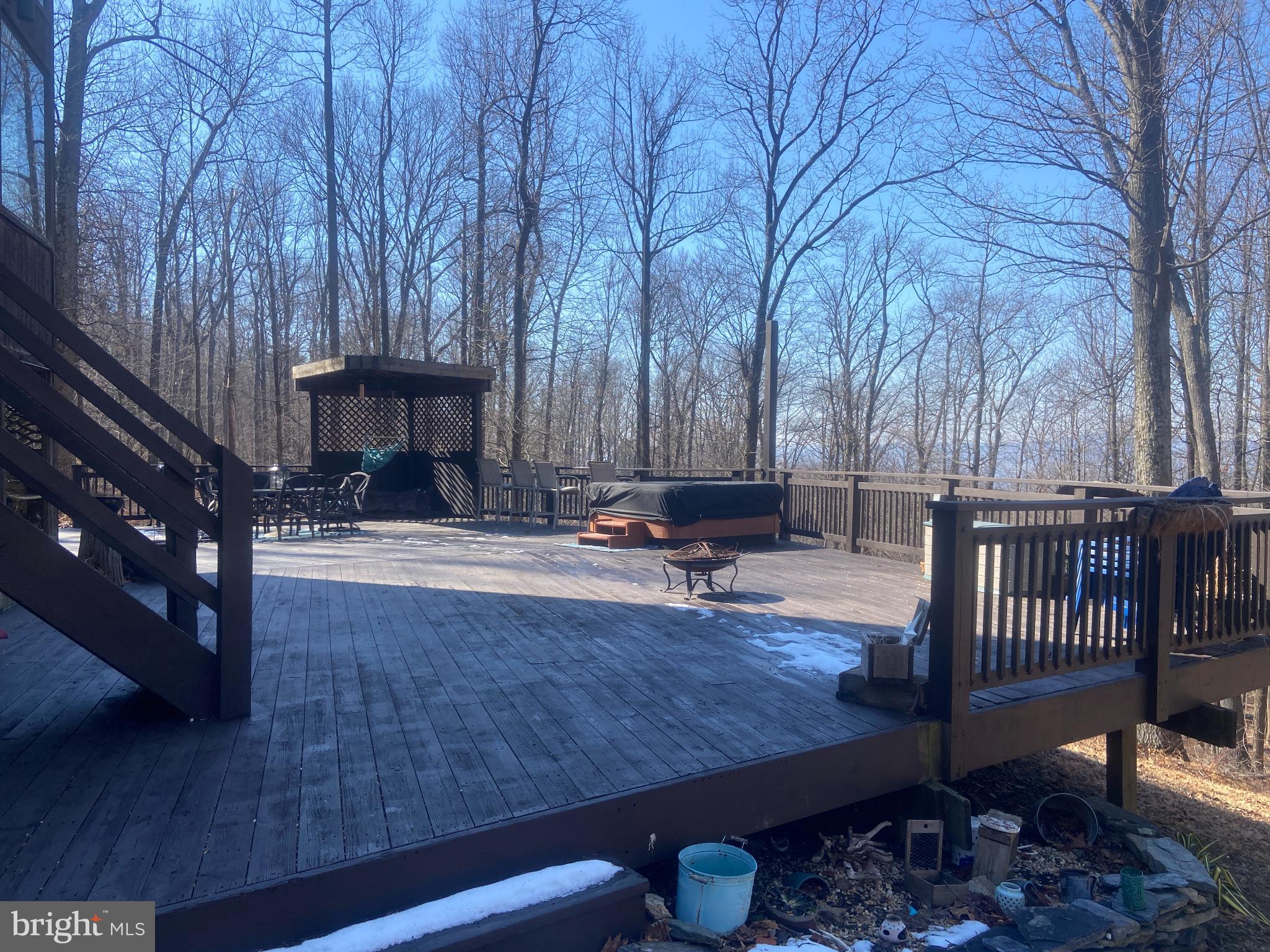 8939 Hawbottom Road Middletown, MD 21769 - Photo 39 of 92 Back deck with hot tub