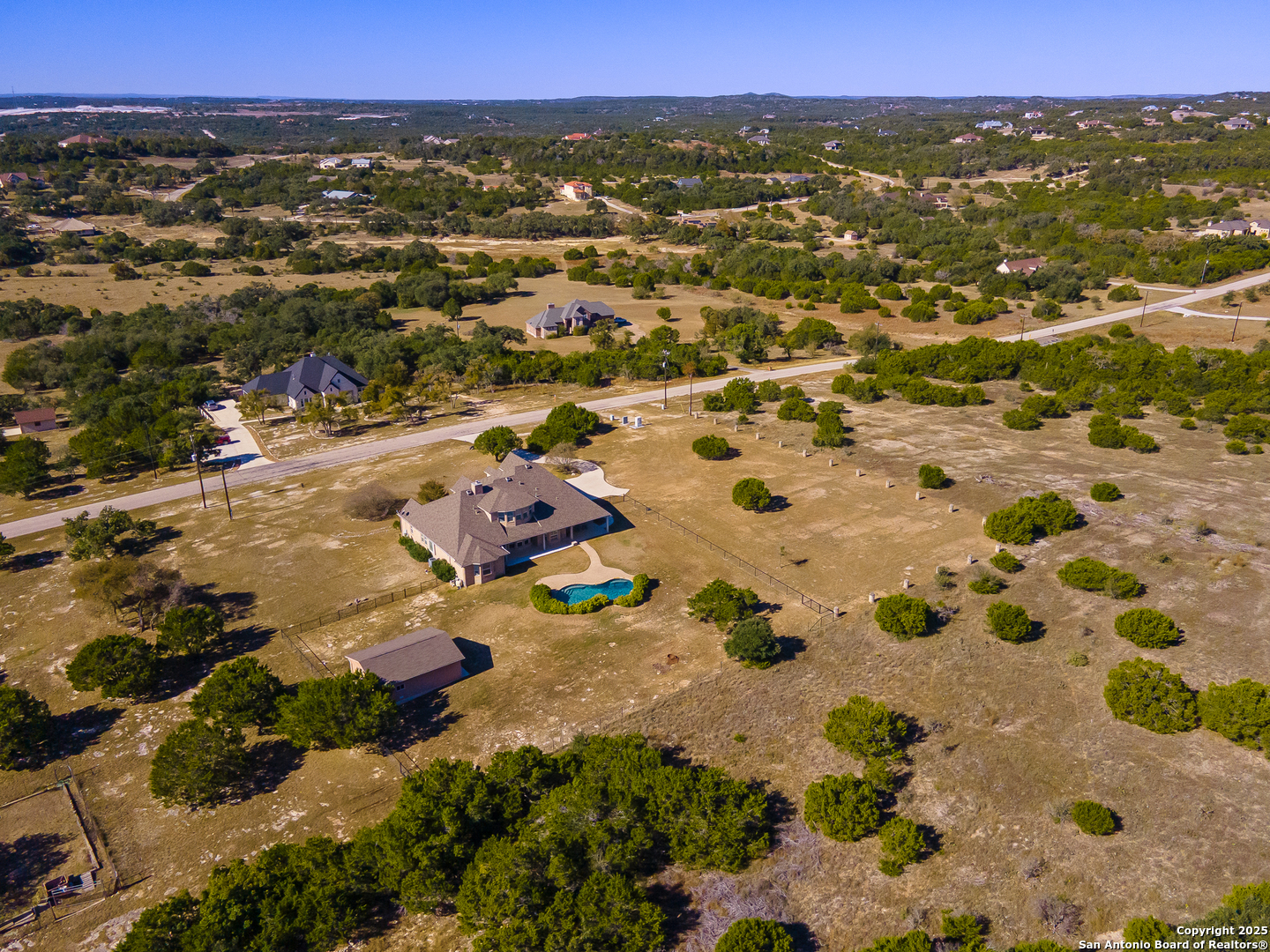 123 Dodder Lane Spring Branch, TX 78070 - Photo 63 of 72 an aerial view of residential houses with outdoor space