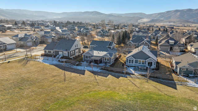 2745 Red Barn Road South Heber City, UT 84032 - Photo 39 of 51 Aerial view of residential area with a mountainous background