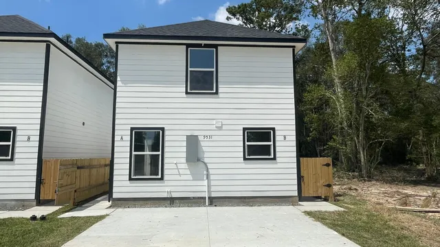 a side view of a house