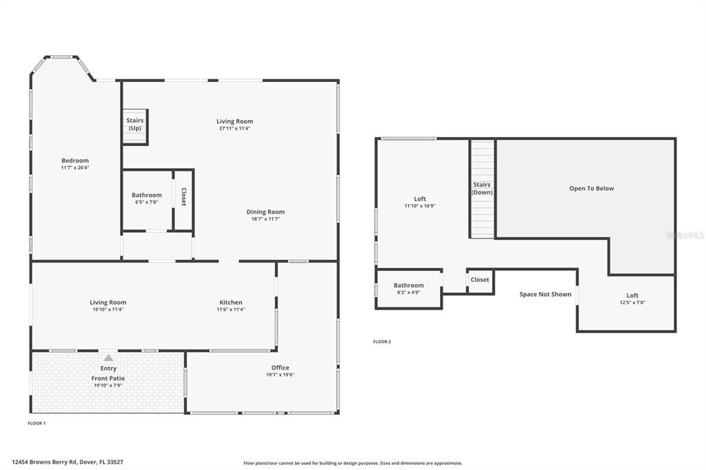 12454 Browns Berry Road Dover, FL 33527 - Photo 17 of 17 a picture of floor plan