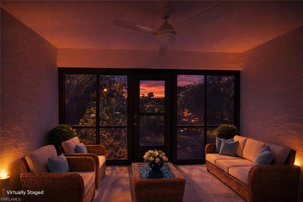 17455 Silver Fox Drive, Unit B Fort Myers, FL 33908 - Photo 7 of 19 View of sunroom
