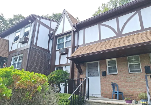 a front view of a house