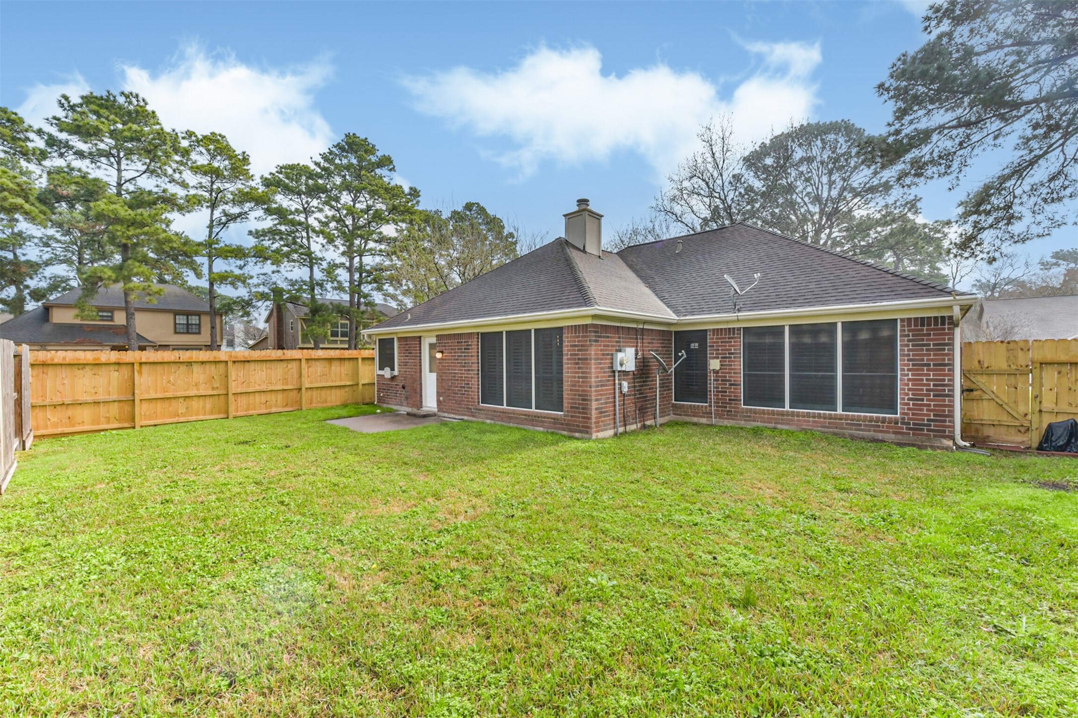 9202 Bayou Bluff Drive Spring, TX 77379 - Photo 3 of 33 a view of a house with backyard and garden