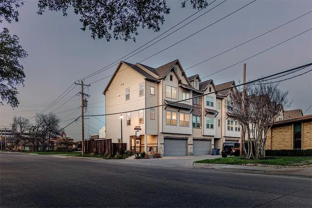a view of a building with a street