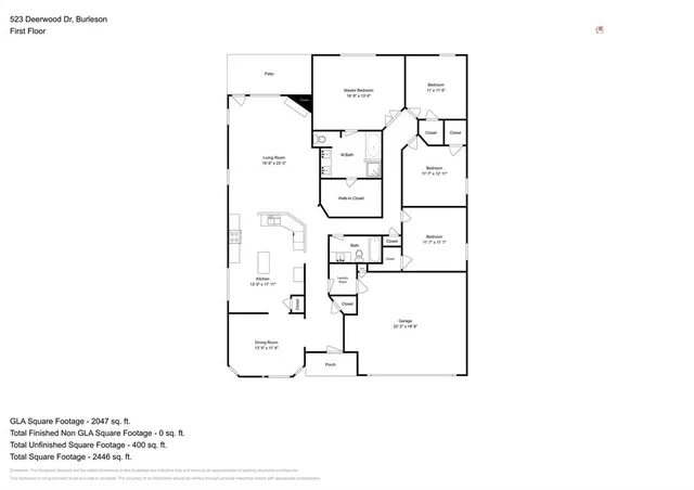 $2,225 | 523 Deerwood Drive, Burleson, TX 76028