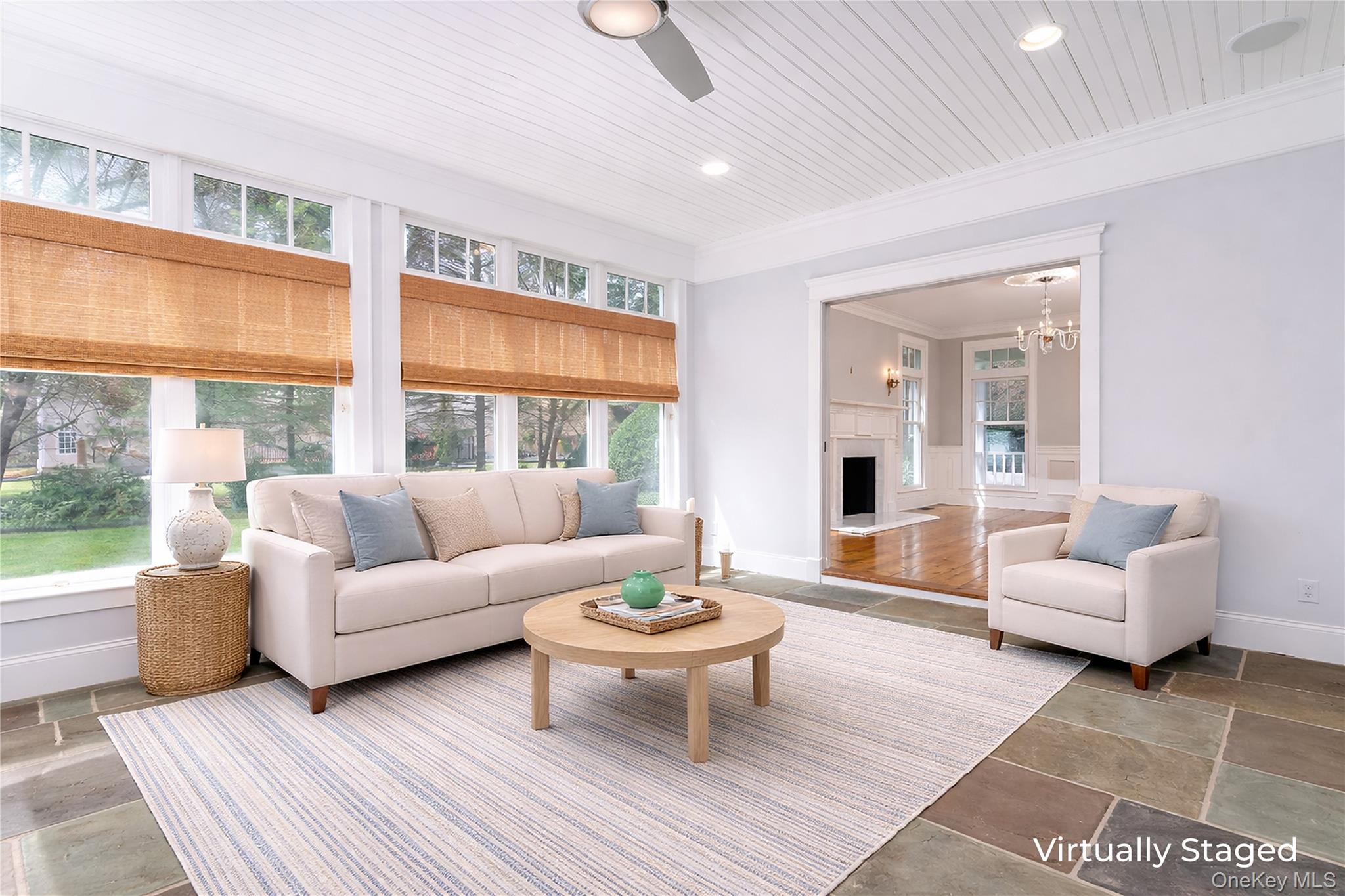 9 Old Field Road Setauket, NY 11733 - Photo 16 of 50 Sunroom With Pocket Doors To Living Room and French Doors To Den