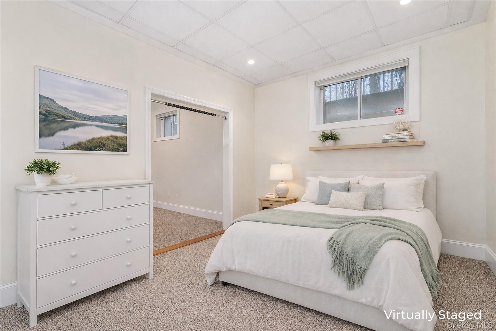 9 Old Field Road Setauket, NY 11733 - Photo 45 of 50 Bedroom #6 on Lower Level With Adjacent Sitting Room/Office