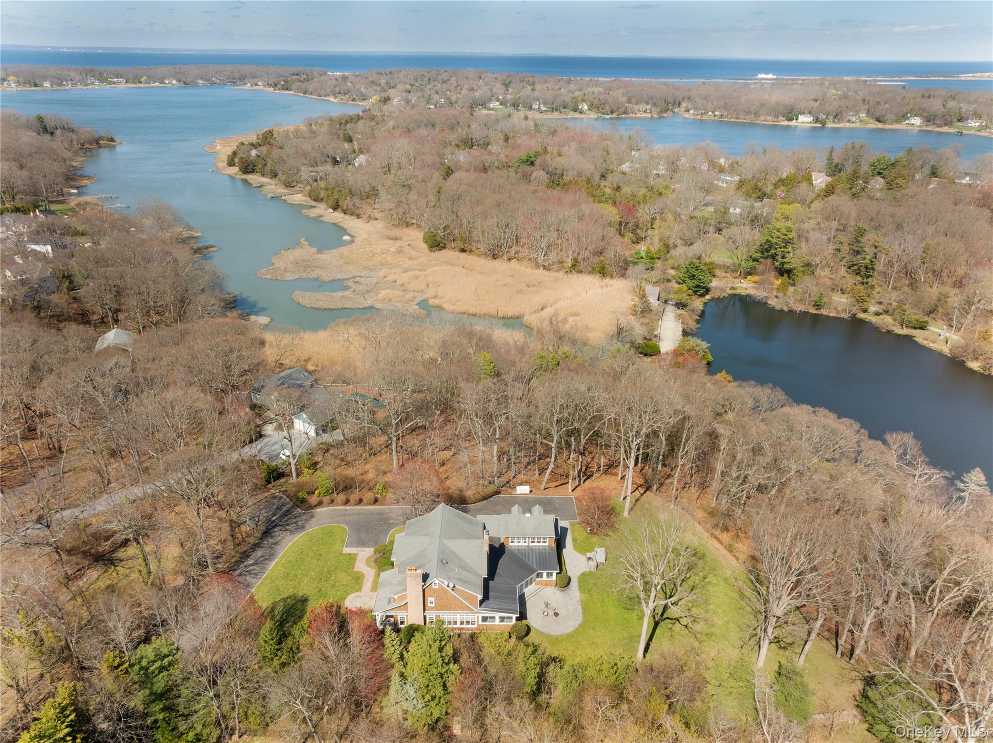 9 Old Field Road Setauket, NY 11733 - Photo 6 of 50 9 Old Field Road From Above, Showcasing Proximity to Frank Melville Memorial Park, Setauket Duck Pond, Post Office & Library!