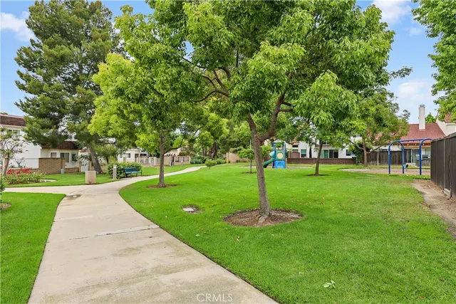 a huge green field with lots of trees
