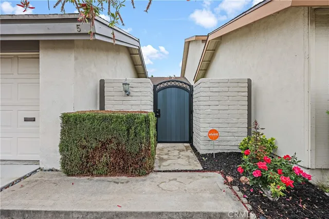 a front view of a house with entryway