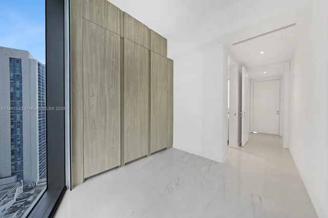 a view of an empty room