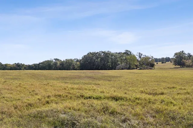 a view of a lake with a big yard