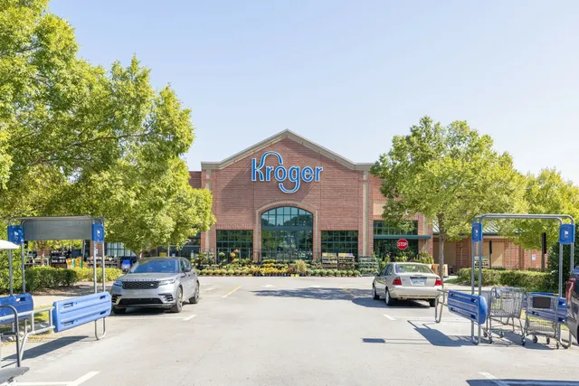 a car parked in front of a building